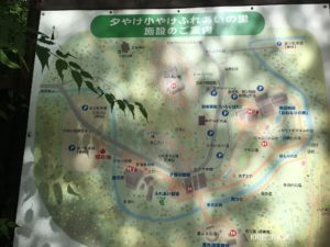 夕やけ小やけふれあいの里の施設MAP
